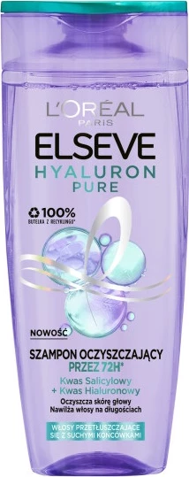 Shampon për femra L'Oreal Paris Elseve Hyaluron Pure Cleansing, 400ml