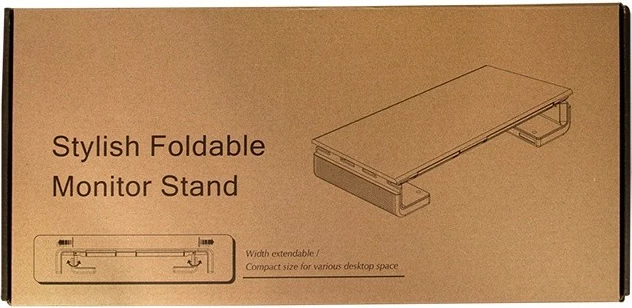 Mbajtës monitori LogiLink BP0140, ergonomik, i palosshëm, me sirtar dhe mbajtëse telefoni, i zi