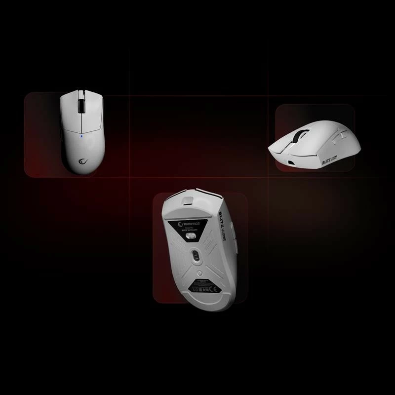 Maus Rampage BLITZ ULTIMATE, optik, 8K, 30000DPI, PAW3950, i bardhë