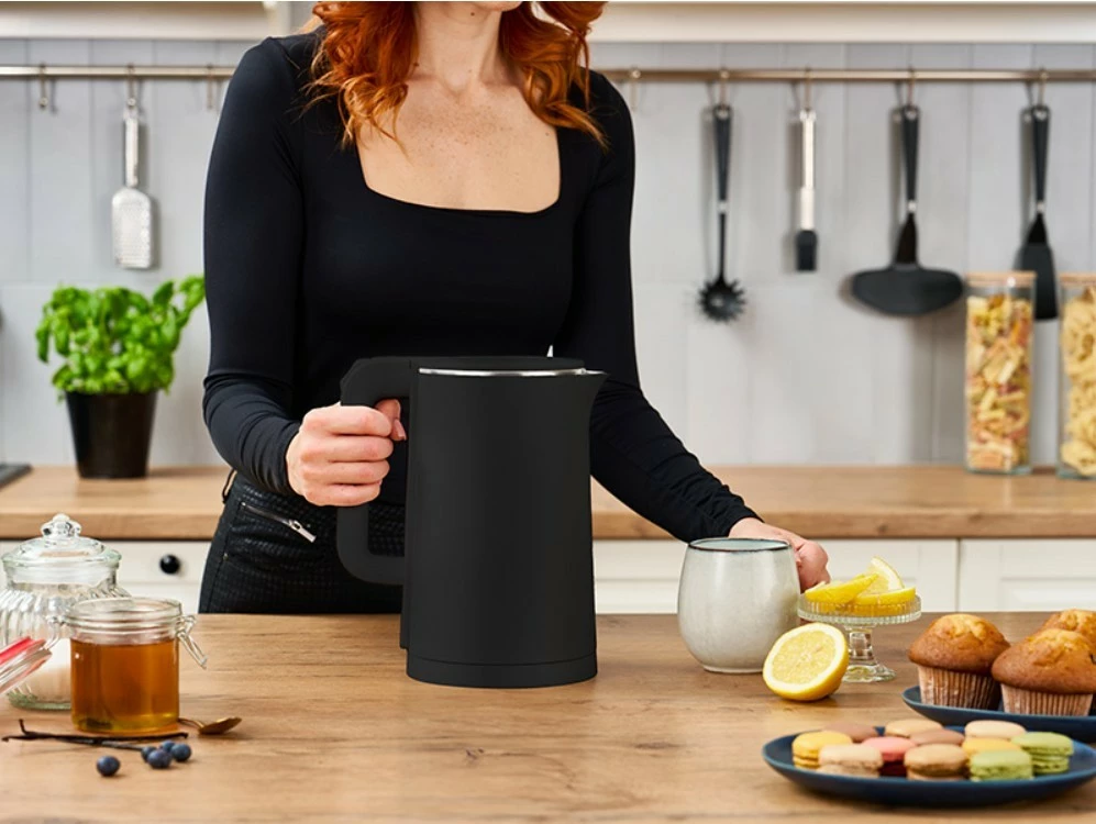 Zierës uji elektrik, Lafe, LAFCZA47467, 1.8 L, 1800 W, mur i dyfishtë Cool Touch, i zi