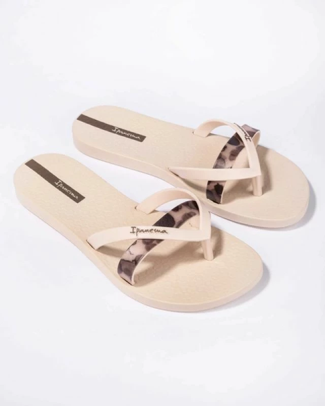 Flip-flop për femra Ipanema, bezhë/krem