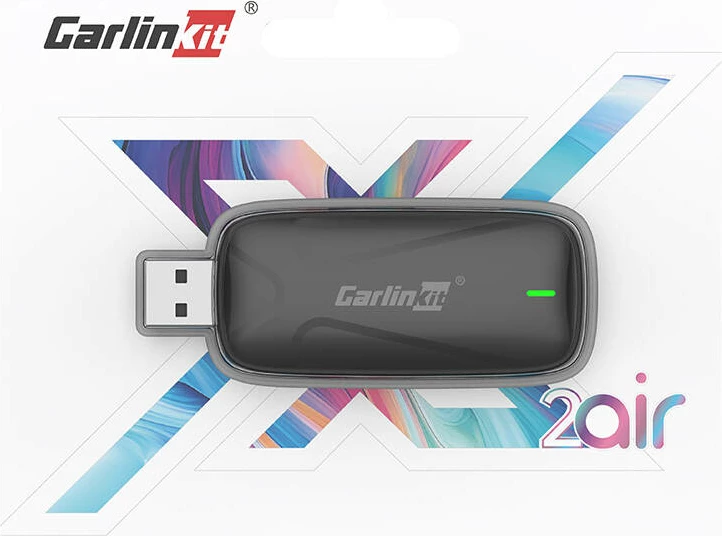 Adapter wireless Carlinkit AIR X2 për CarPlay/Android Auto, USB-A, i zi