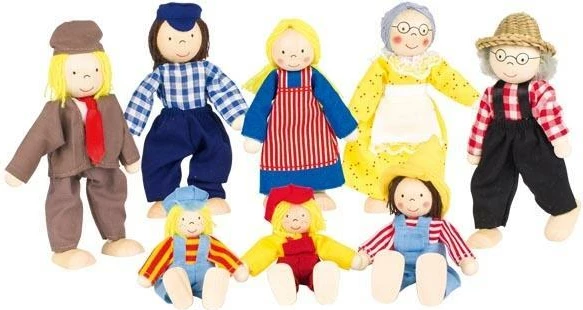 Set kukullash GOKI për familje, 8 kukulla