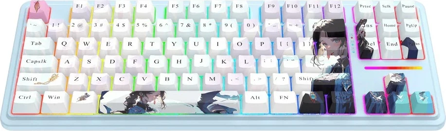 Tastierë mekanike Redragon Antonium PRO K728AK-RGB-PRO, 80%, RGB, wireless/wired, blue