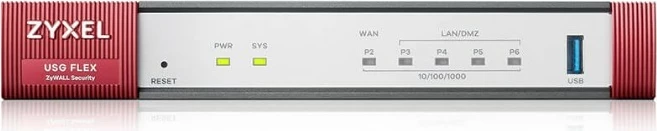 Firewall Zyxel USG FLEX 50HP-EU0101F, i bardhë me të kuqe
