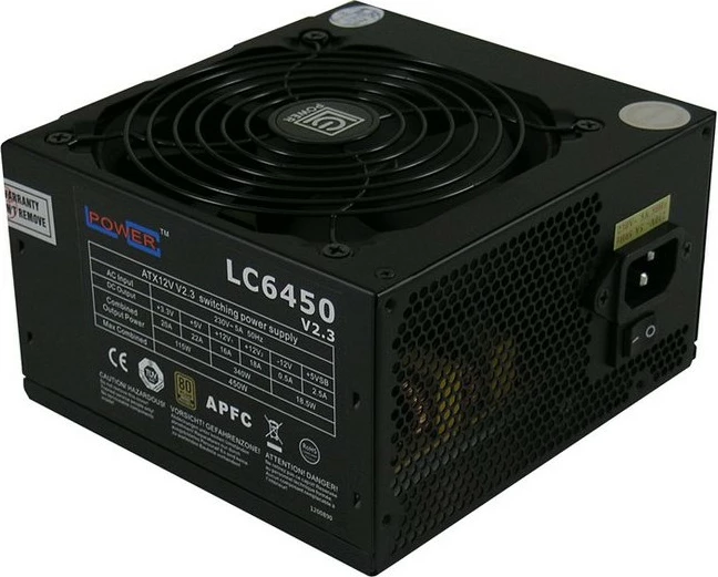Furnizues energjie LC-Power LC6450 V2.3, 450W, 80 PLUS Bronze, ATX, i zi