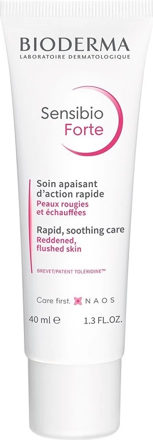 Krem fytyre hidratues dhe qetësues Bioderma Sensibio Forte për femra, 40ml