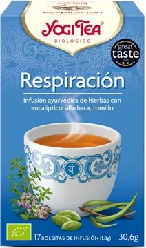 Çaj bimor Yogi Tea Respiracion unisex, 17 qese