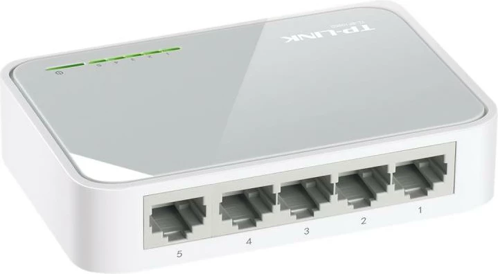 Switch, TP-Link TL-SF1005D 5 porte 10/100Mbps desktop, e bardhë