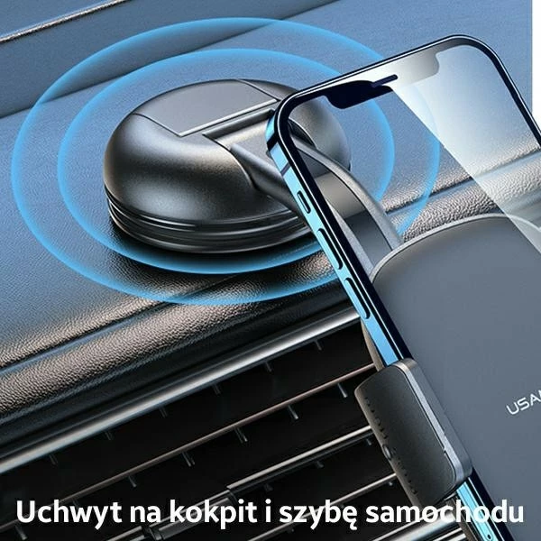 Mbajtës telefoni për veturë USAMS US-ZJ063, i zi