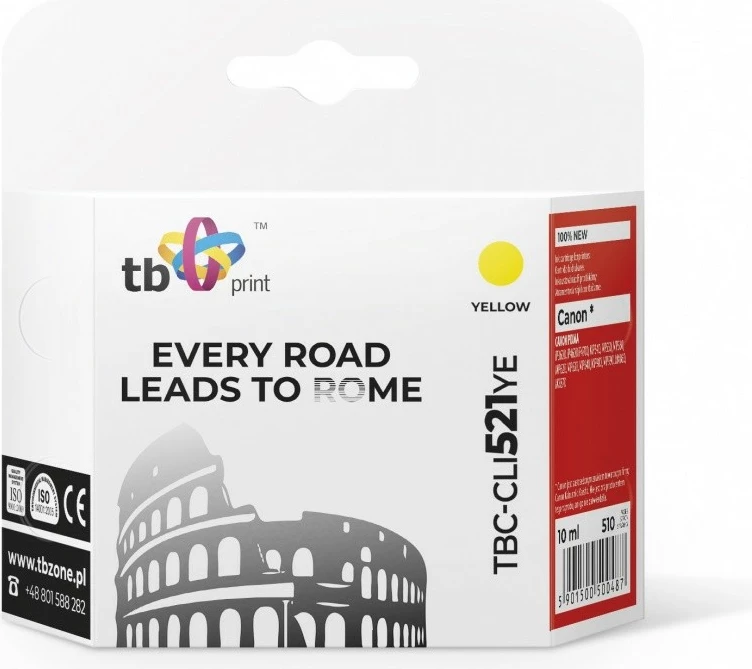 Toner TB Print TBC-CLI521YE për Canon, Yellow