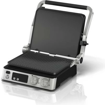 Grill elektrik Braun MultiGrill 7 CG7040, 2000W, zi/argjendtë