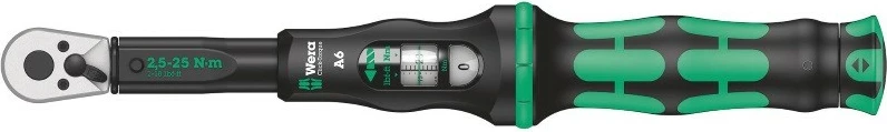 Çelës momenti Wera Click-Torque A 6, 1/4", zi, gjelbër