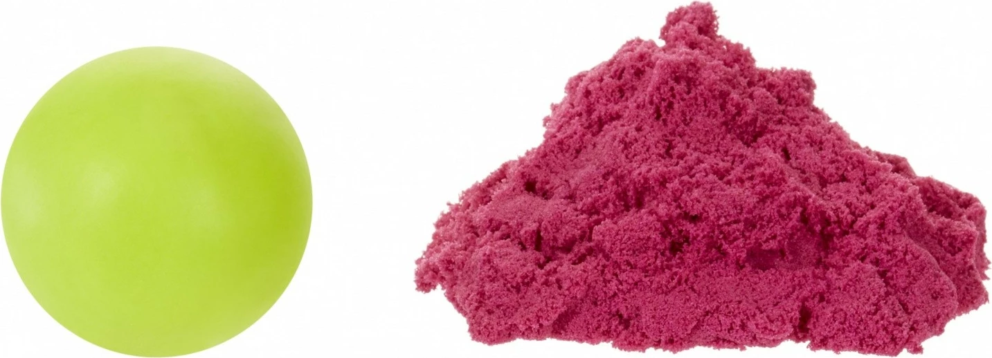 Set plastelinë dhe rërë kinetike MGA Wonder Factory Never Dry, lime dhe rozë