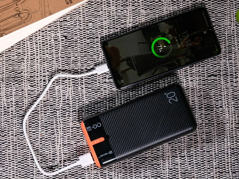 Power bank Tracer EnerGen 20000 mAh, e zezë, portokalli