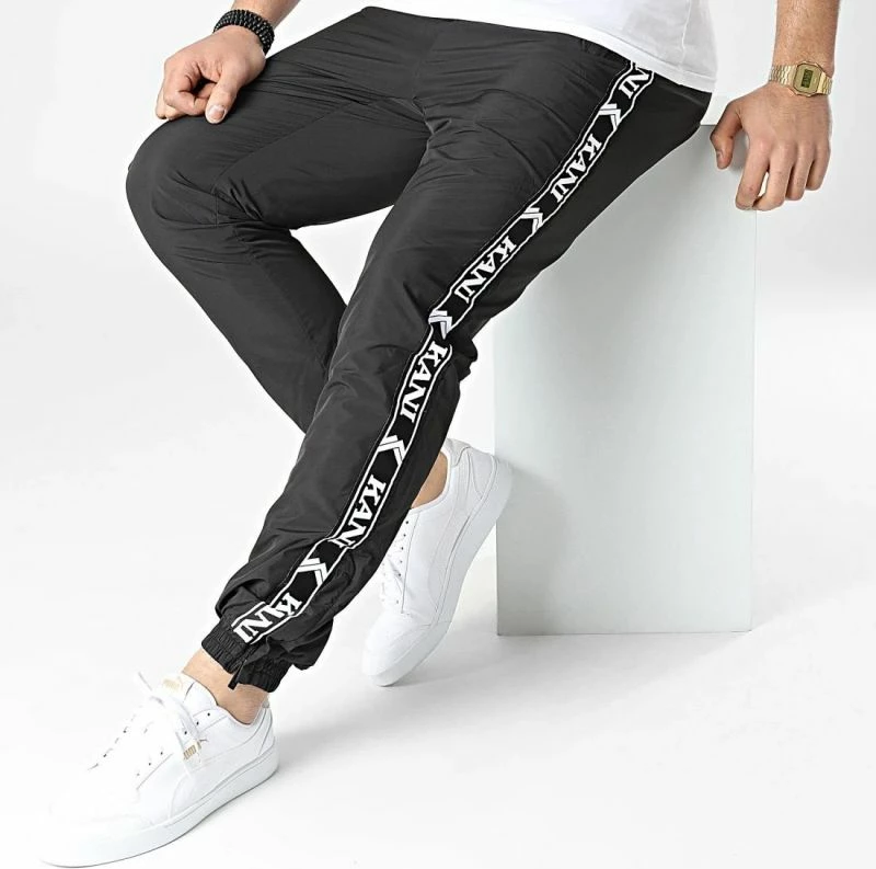 Pantallona sportive Karl Kani për meshkuj, të zeza