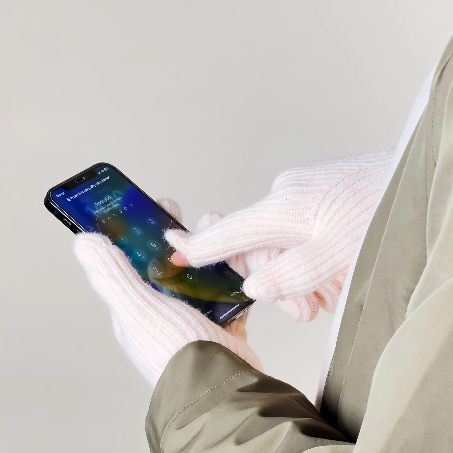 Doreza të endura Hurtel me prerje për gishta, rozë