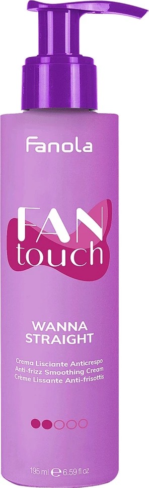 Krem për stilim flokësh Fanola FanTouch Wanna Straight Smoothing Cream Against Frizz për femra, 195ml