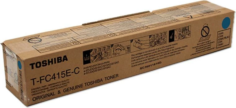 Toner, Toshiba, T-FC415EC/TFC415EC, rendiment deri 24,000 faqe, cyan (6AJ00000172/6AJ00000285)