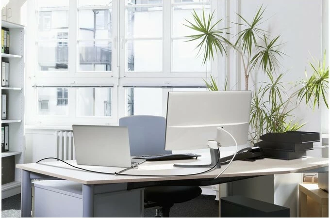 Kabëll sigurie Kensington Universal 3-in-1 me çelës, dy koka, karbon çelik, silver