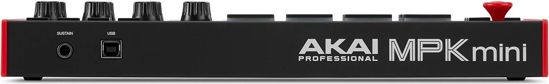Kontrollues muzikor AKAI MPK Mini MK3, MIDI USB, i kuq/zi