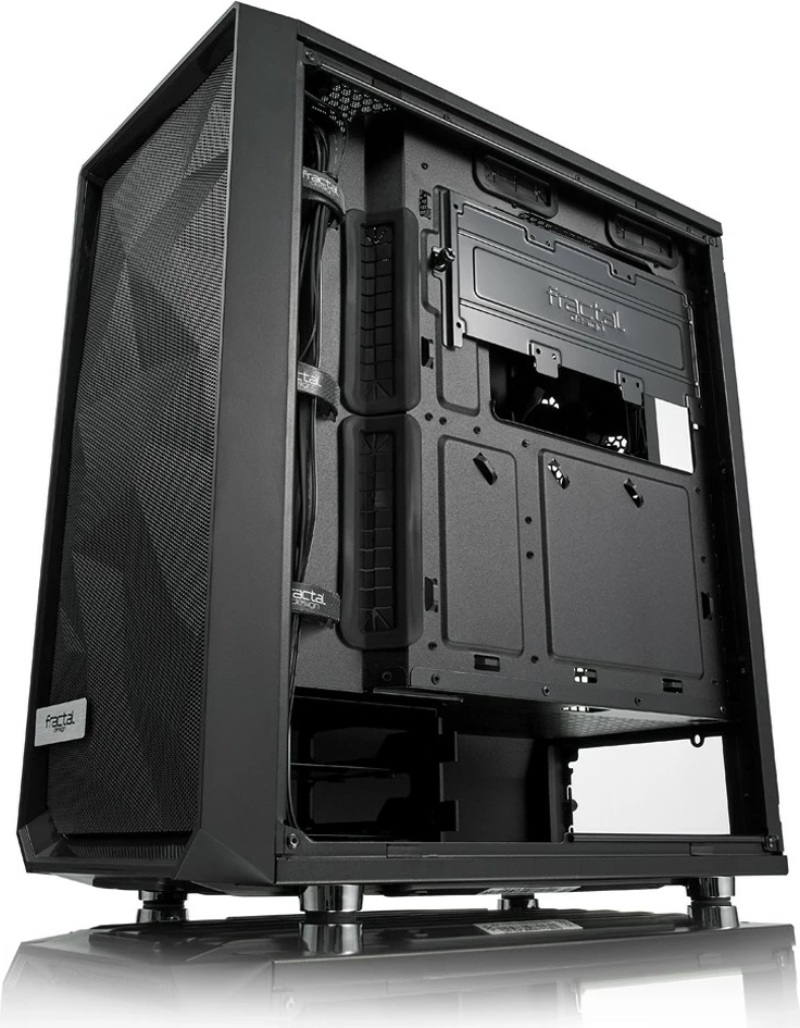 Kasë Fractal Design Meshify C, Midi Tower, PC, ATX, ITX, micro ATX, e zezë