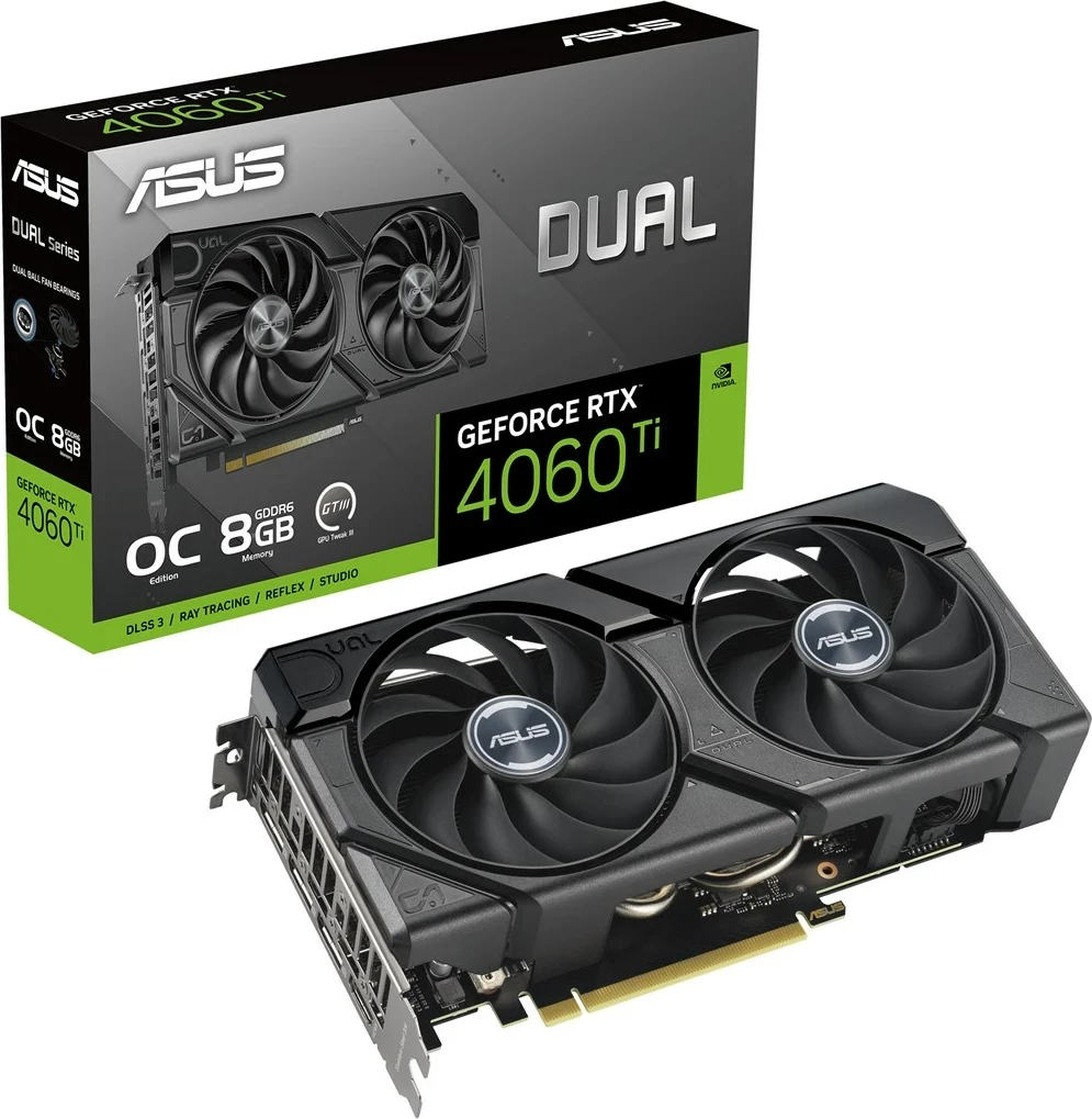 Kartë grafike ASUS Dual Nvidia GeForce RTX 4060TI - 8GB GDDR6