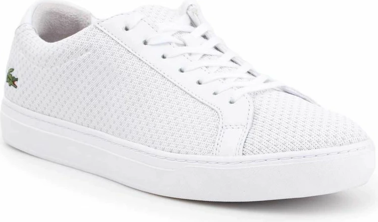 Këpucë lifestyle për meshkuj Lacoste, të bardha/gri