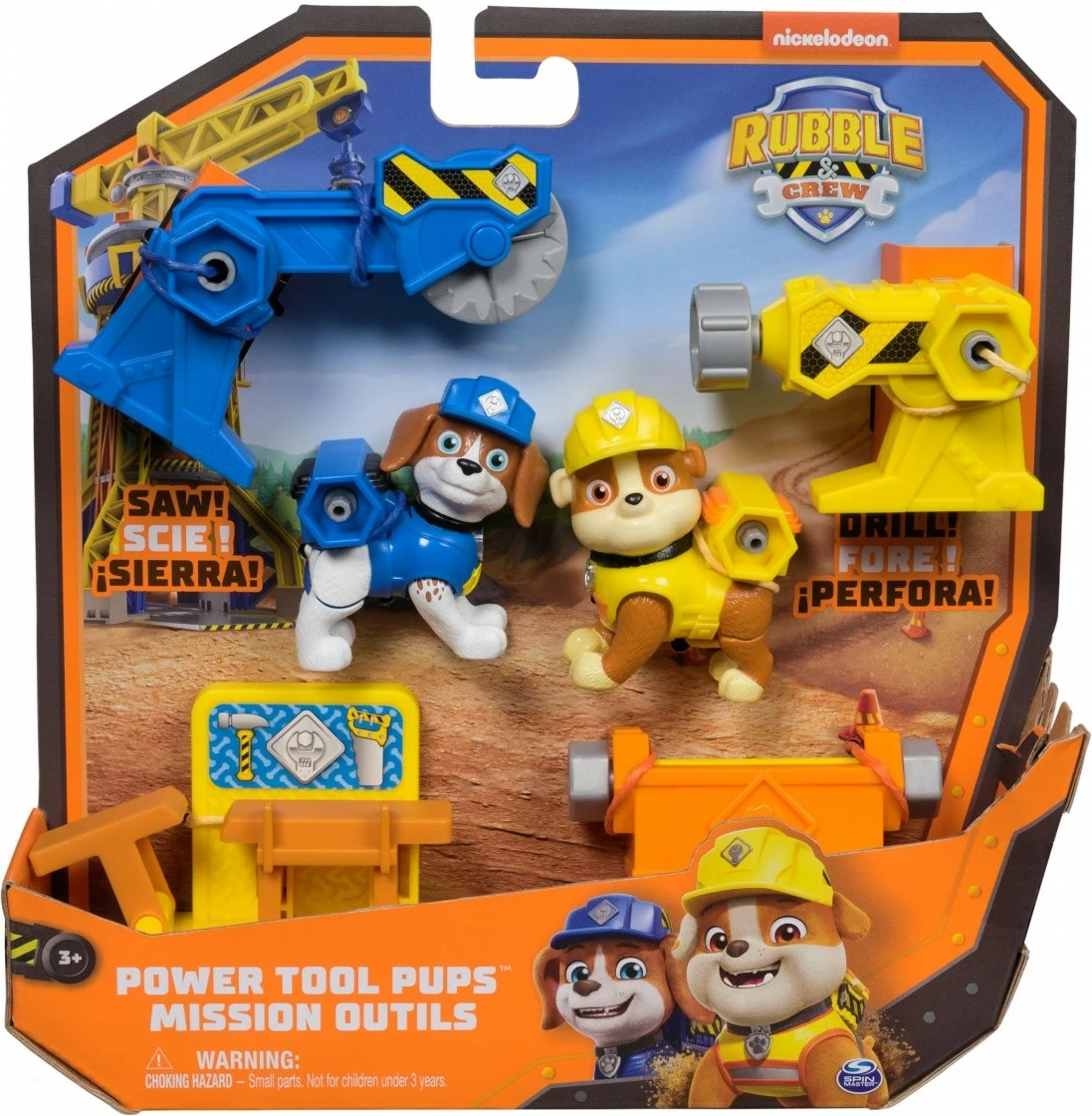 Set figurina Rubble & Crew Spin Master, Paw Patrol, plastikë