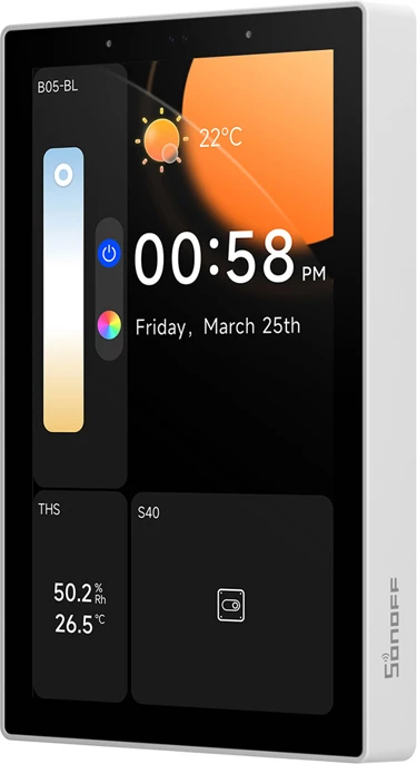 Panel kontrolli i mençur Sonoff NSPanel Pro 120, 4.7" TFT LCD, WiFi/Bluetooth/ZigBee/Matter, Bardhë