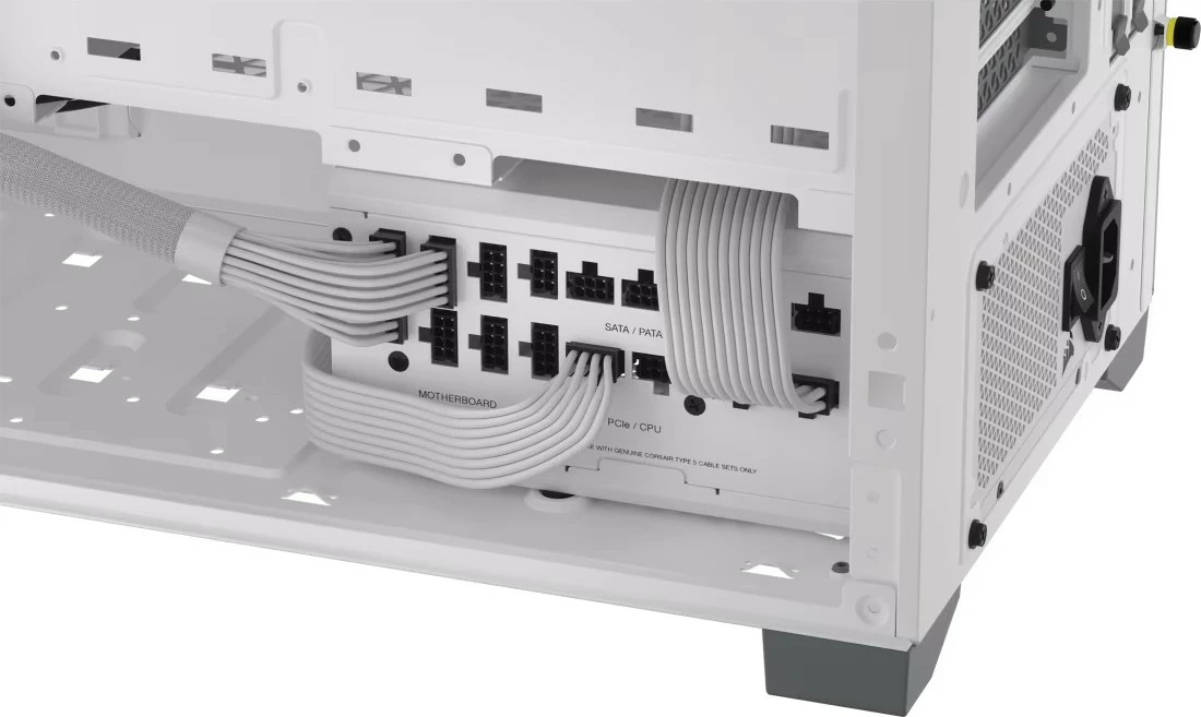 Kasë furnizimi Corsair RM1200X SHIFT, 1200 W, modulare, e bardhë