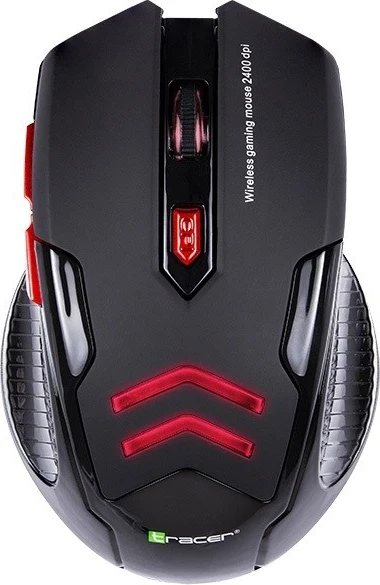 Maus pa tela Tracer GAMEZONE Airman, me ngjyrë zi-kuqe