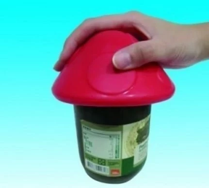 Hapës kavanozësh SUNDO 22305, gomë, 12 cm, i kuq