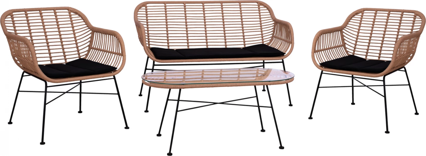 Set ulëse për kopsht Allegra FH5460, 4 pjesë, bezhë/e zezë