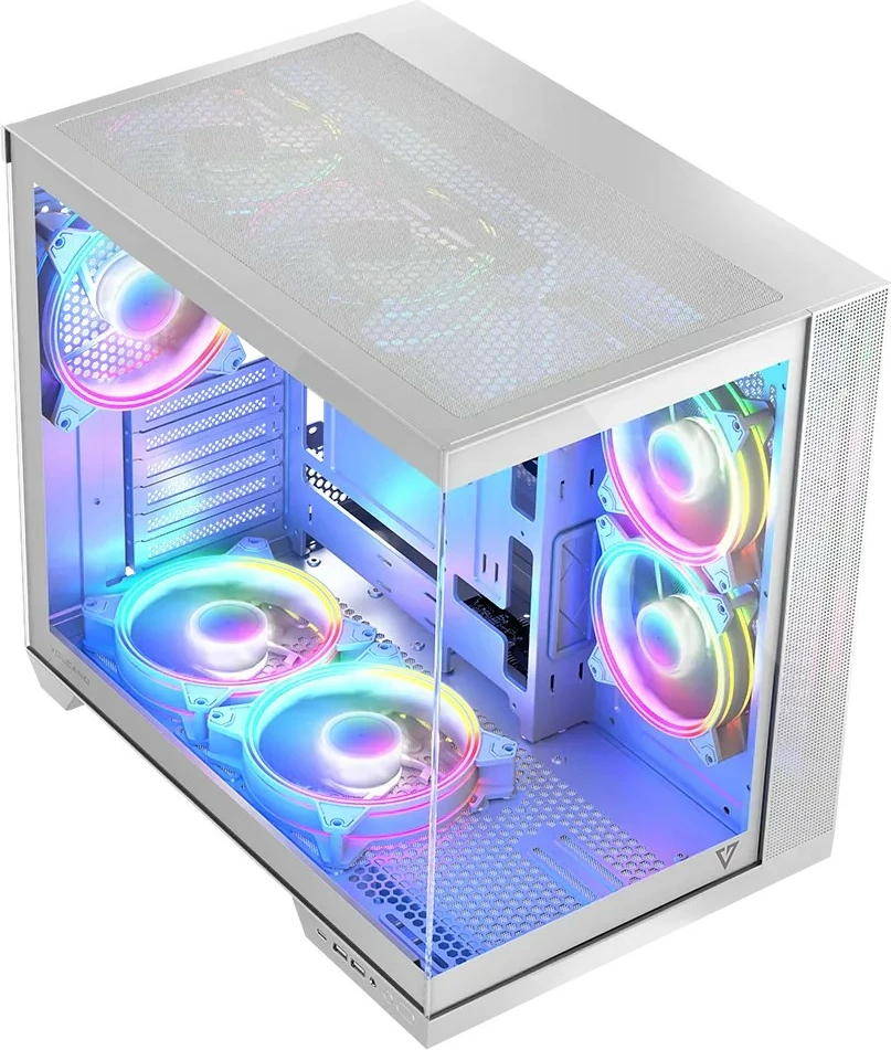 Kasë MODECOM Volcano Panorama APEX ARGB 7F Midi, e bardhë