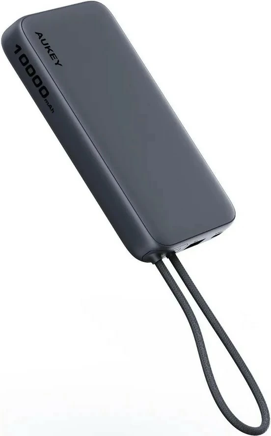 Power bank AUKEY PB-Y53P Spark Sling 10000mAh, 22.5W, 4xUSB, Kabllo USB-C, Zi