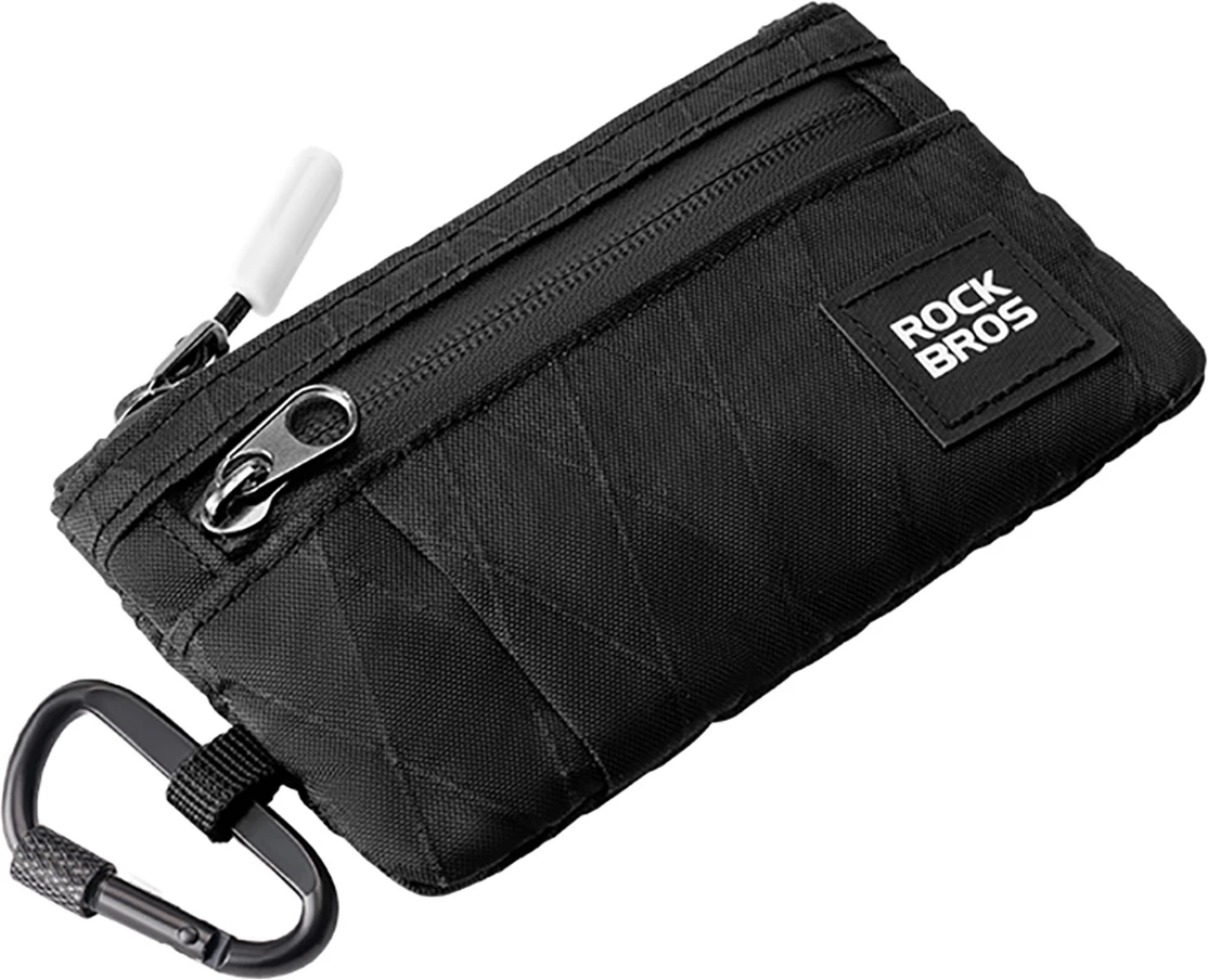 Portofol udhëtimi Rockbros 3099004901 me karabiner, i zi