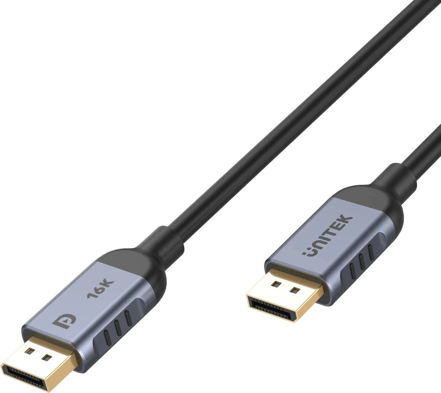Kabllo DisplayPort Unitek 2.1 8K@120Hz 1m, zi-gri