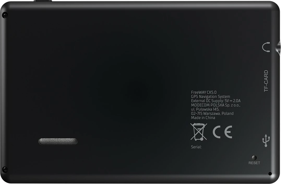 Navigacion GPS, MODECOM FreeWAY CX 5.0 iGO Truck, ekran 5\", 8GB, RAM 256MB, Evropë, me përditësim 1‑vjeçar