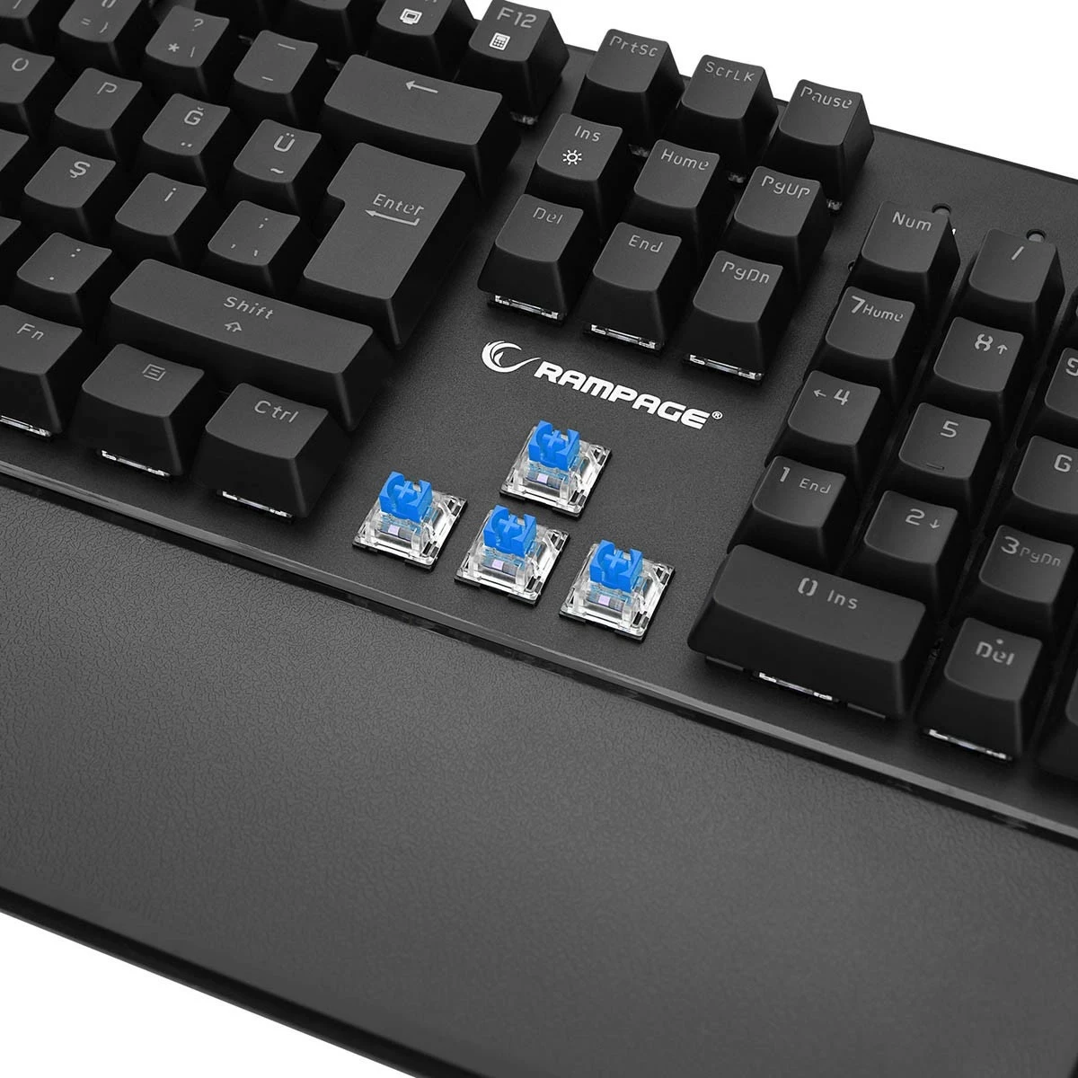 Tastierë mekanike Rampage KB-R86 UMBRA Blue Switch, e zezë