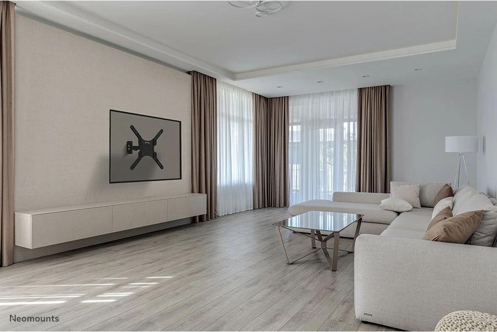 Mbajtës muri për TV Neomounts WL40-540BL14, full motion, 32-55 inç, VESA 400x400, e zezë