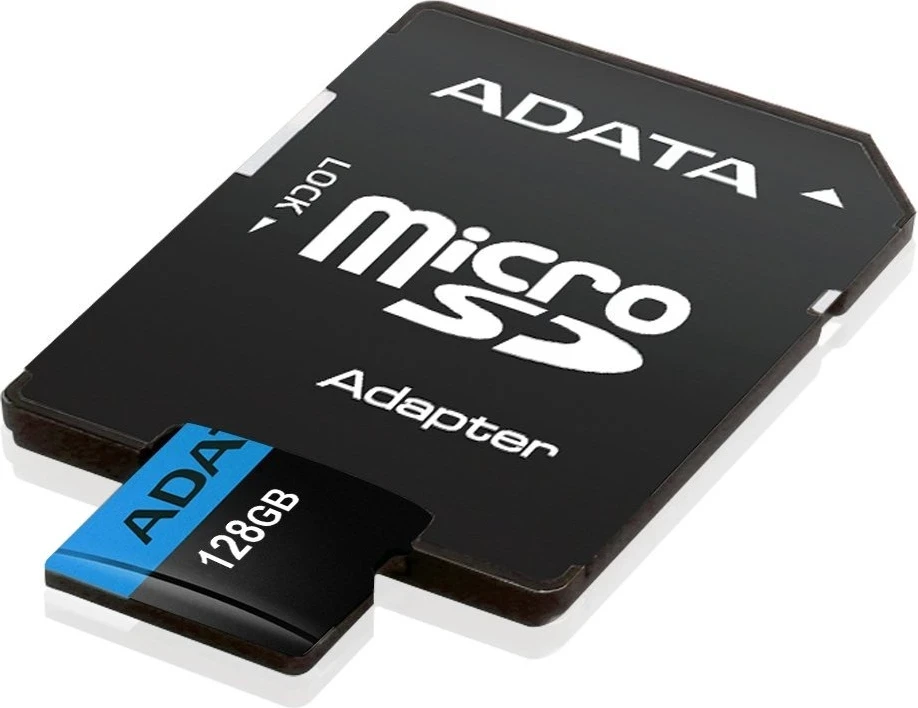 ADATA Premier microSDXC 128 GB 100R / 25W UHS-I Klasa 10 A1 V10 + Përshtatës