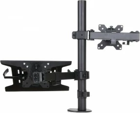 Mbajtës tavoline për monitor dhe laptop ART RAMM L-24, 13-32", Metal, i zi