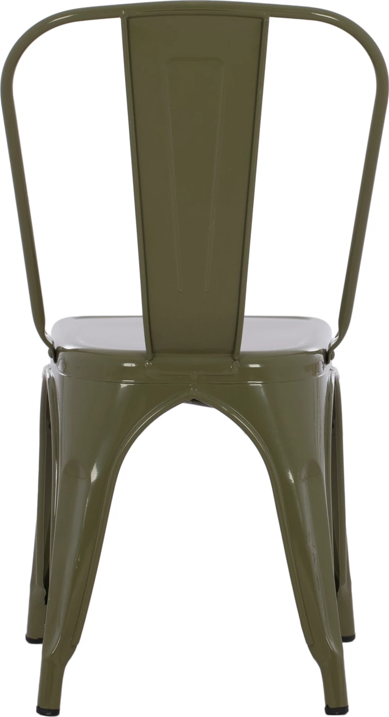 Karrige për ngrënie MELITA FH8641.43 metalike, ngjyrë ulliri e errët, 43x50x82H cm.