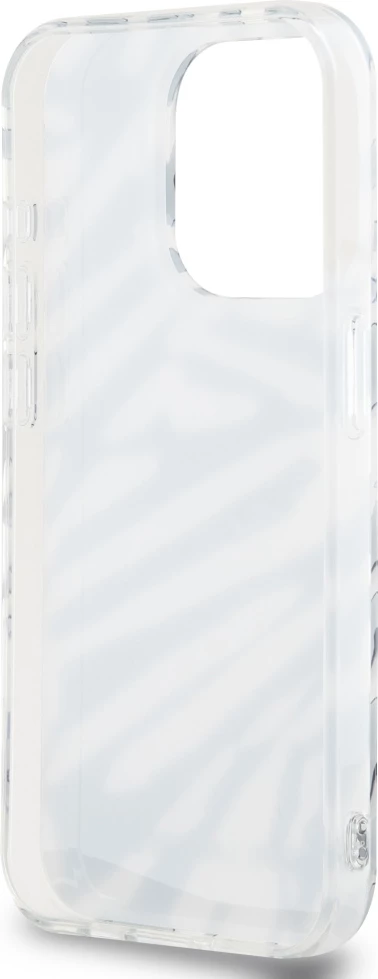 Mbështjellës Karl Lagerfeld IML Zebra Pattern & Cord për iPhone 15 Pro Max, zi