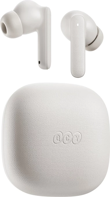 Kufje TWS QCY Buds T43 me anulim zhurme, të bardha