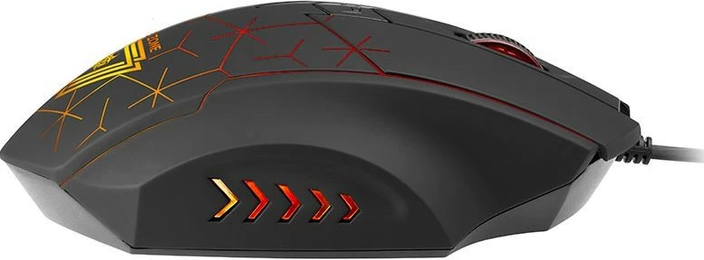 Maus Tracer XO GAMEZONE me ndriçim RGB, me tela, i zi