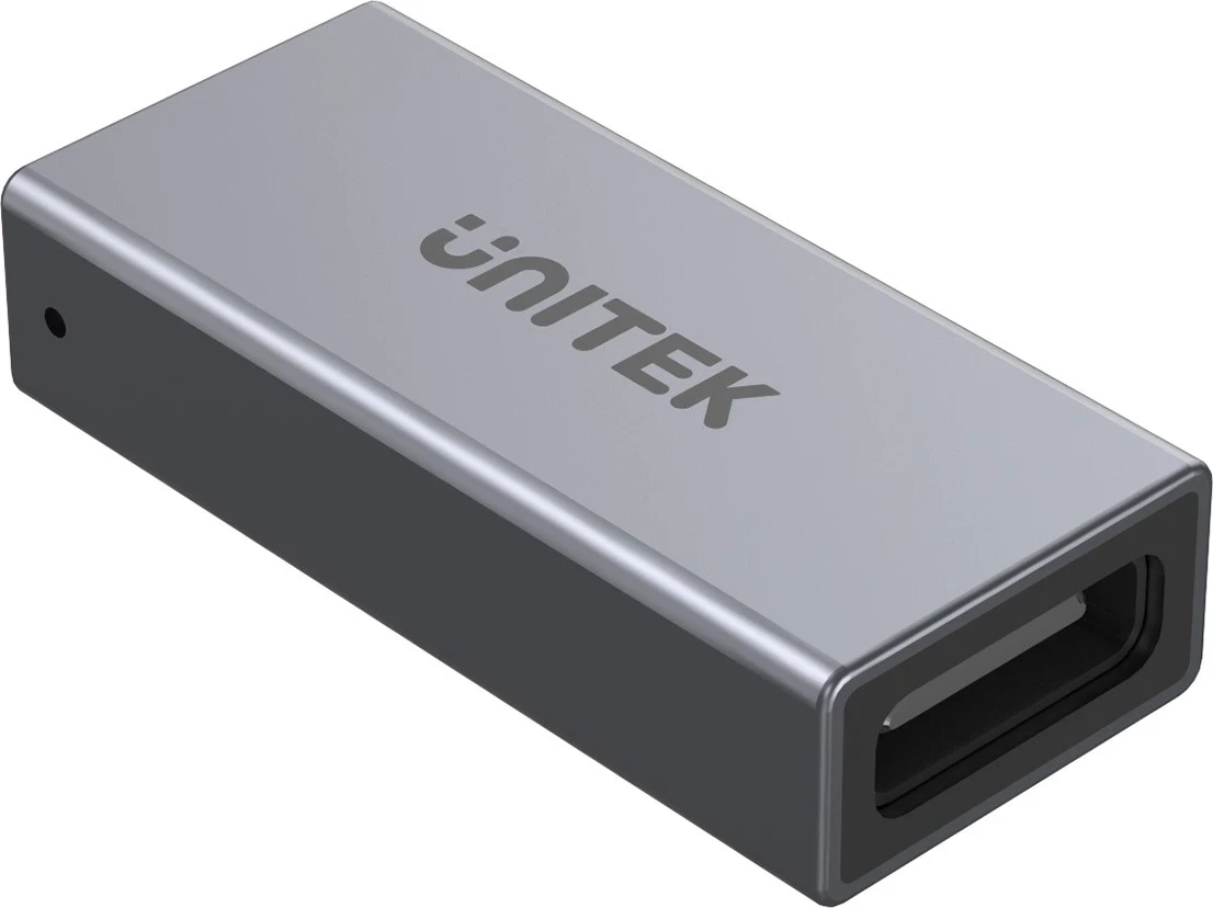 Lidhës Unitek USB-C(F) - USB-C(F) 8K 40Gbps 240W, ngjyrë argjendi