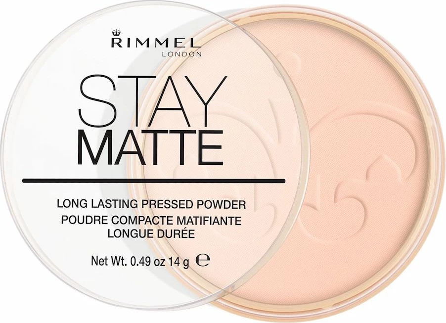 Pudër kompakte matifikuese Rimmel Stay Matte 002 Pink Blossom 14g