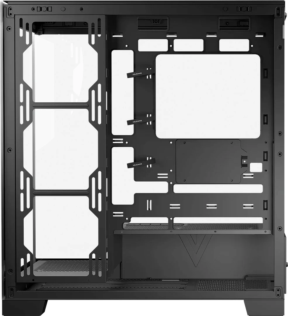 Kasë MODECOM Volcano Space MIDI, ATX/ITX/micro ATX, ARGB, xham i temperuar, e zezë